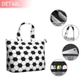 thumbnail image 2 of Soccer Ball Pattern Travel Tote Bags for Women Carry On,Large Weekender Bags for Women Travel,Multi Functional Duffle Bag for Work,Shopping,Sports, 2 of 5
