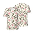 thumbnail image 6 of Rocae Rose Flowers for Breathable Men's Baseball T-Shirt Fashionable Casual Baseball Jersey, Moisture-wicking Sportswear XX-Large, 6 of 9
