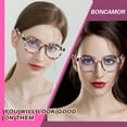 thumbnail image 3 of BONCAMOR 5 Pack Ladies Reading Glasses Blue Light Blocking Fashion Print Eyeglasses+175, 3 of 8