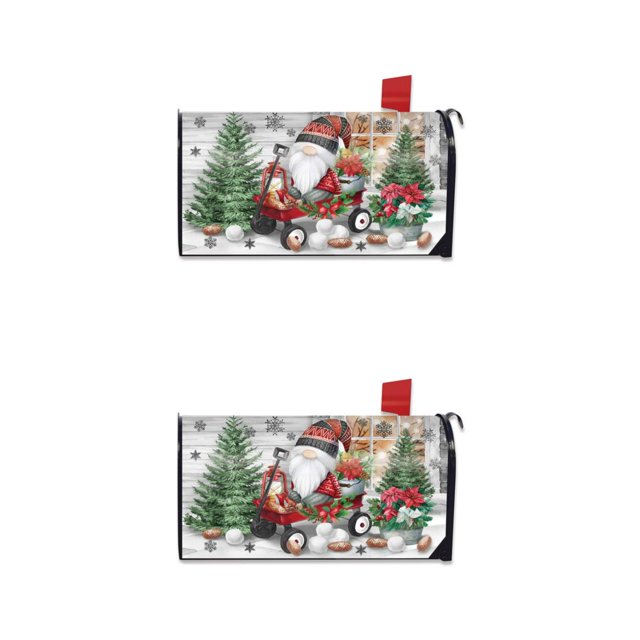 Guardoinrt Weather-resistant And Robust Spring Mailbox Cover Mail In Style Vivid Print YTYH2309101 2Set