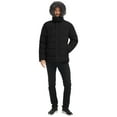 thumbnail image 5 of Wantdo Men's Recycled Winter Hooded Jacket Insulated Winter Coat with Removable Faux Fur Hood Black XL, 5 of 10