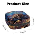 thumbnail image 2 of Sea Turtle Sanitary Napkin Bag, Sanitary Napkin Purse, Pencil Pouch with Zipper, Coin Pouch Zipper, 4.7x6.6x6.6 in, Velvet, Sponge, Oxford Cloth, 2 of 6