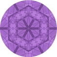 thumbnail image 1 of Ahgly Company Indoor Round Patterned Heliotrope Purple Area Rugs, 6' Round, 1 of 6