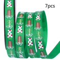 thumbnail image 2 of 7 Rolls 25 Yards 3/8 Inch Gift Box Printing Christmas Red Green White Grosgrain Ribbon Roll for DIY Wrapping Party Decor, 2 of 3
