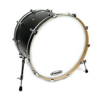 Evans Resonant Head Single Ply No Port Bass Drum, 20"