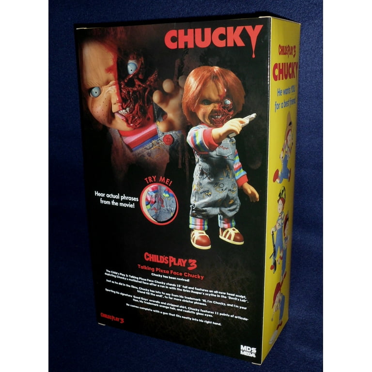SF・ファンタジー・ホラー MEZCO CHILD'S PLAY 3 PIZZA FACE CHUCKY Childs Play 3 MDS Designer Series Pizza Face Chucky 15 Mega