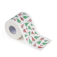 thumbnail image 4 of Wabjtam Papel higiénico de color con patrón navideño, tejido impreso con árbol de Papá Noel, 4 of 5