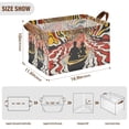 thumbnail image 7 of Yayeee Foldable Storage Basket for Shelves with Handles Set of 2 Waterproof Cloth Bins, Abstract Boat Ride, 7 of 7