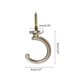 thumbnail image 3 of 2Pcs Curtain Tieback Hooks Heavy Duty Metal Ball End Tie Back Hooks Curtain Hold Back Hooks silver, 3 of 5