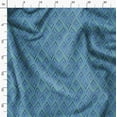 thumbnail image 3 of Soimoi Poly Taffeta Blue Fabric By the Yard - 56 Inch Wide - African Tribal Material - Artistic and Modern Patterns for Various Uses Printed Fabric, 3 of 6