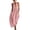 Pink, variant on fheaev Women's Maxi Dress Linen Halter Neck Sleeveless Pleated Backless with Pockets Solid for Vacation Purple L