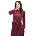 thumbnail image 4 of Vestido midi de terciopelo Roman Fashion 3826 Vino, 4 of 5