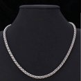 thumbnail image 3 of 2X Joyería de Moda Collares de Acero Inoxidable para Hombres Mujeres Keel Chain Gargantilla Collar 3 mm 24 Pulgadas, 3 of 5
