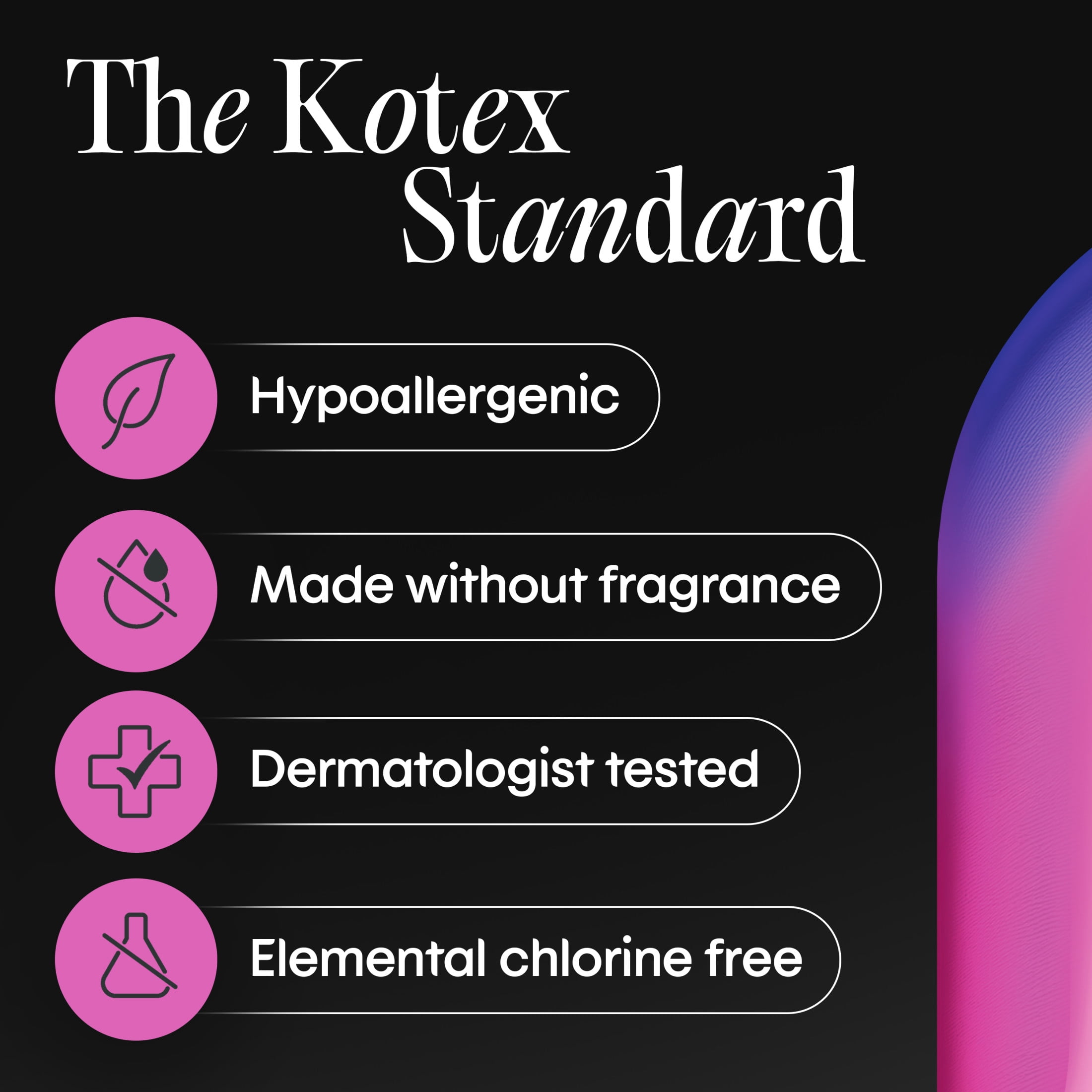 Kotex Absorbent Wrapped Liners, Light Absorbency, Regular Coverage, 100 Count