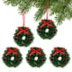 thumbnail image 1 of GOOHOCHY 5 adorables mini coronas navideñas, adornos para casas de muñecas (DIY), 1 of 8