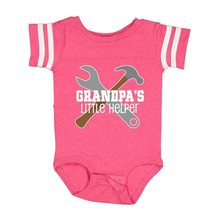 

Inktastic Grandpa s Little Helper Gift Baby Boy Bodysuit