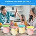 thumbnail image 4 of 4pcs Ice Cream Containers with Lid Leakproof 24oz,Compatible with Ninja Creami NC501 NC500 Deluxe Ice Cream Makers- BPA-Free Dishwasher Safe- Comes with Five Scoops, 4 of 8