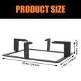 WAXIAYU Gas Burner Rack Shelf Bracket for Kitchen Stove (Black
