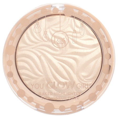 J.Cat Beauty You Glow Girl Baked Highlighter – Seaside Frost (Ivory) 0.3oz