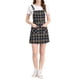 thumbnail image 1 of Vestido de tirantes ajustables de cuadros para mujer Inspire Chic en azul marino, 1 of 7