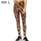 thumbnail image 2 of Leggings con estampado de cintura alta para mujer Pantalones de yoga con estampado de serpiente de cuerpo entero - Marrón, 2 of 6