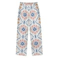 thumbnail image 2 of FORMRS Kids Pajama Pants with Pockets Size 11-12Y Boys Lounge Sleep Bottoms, Pink Mosaic Pattern, 2 of 8