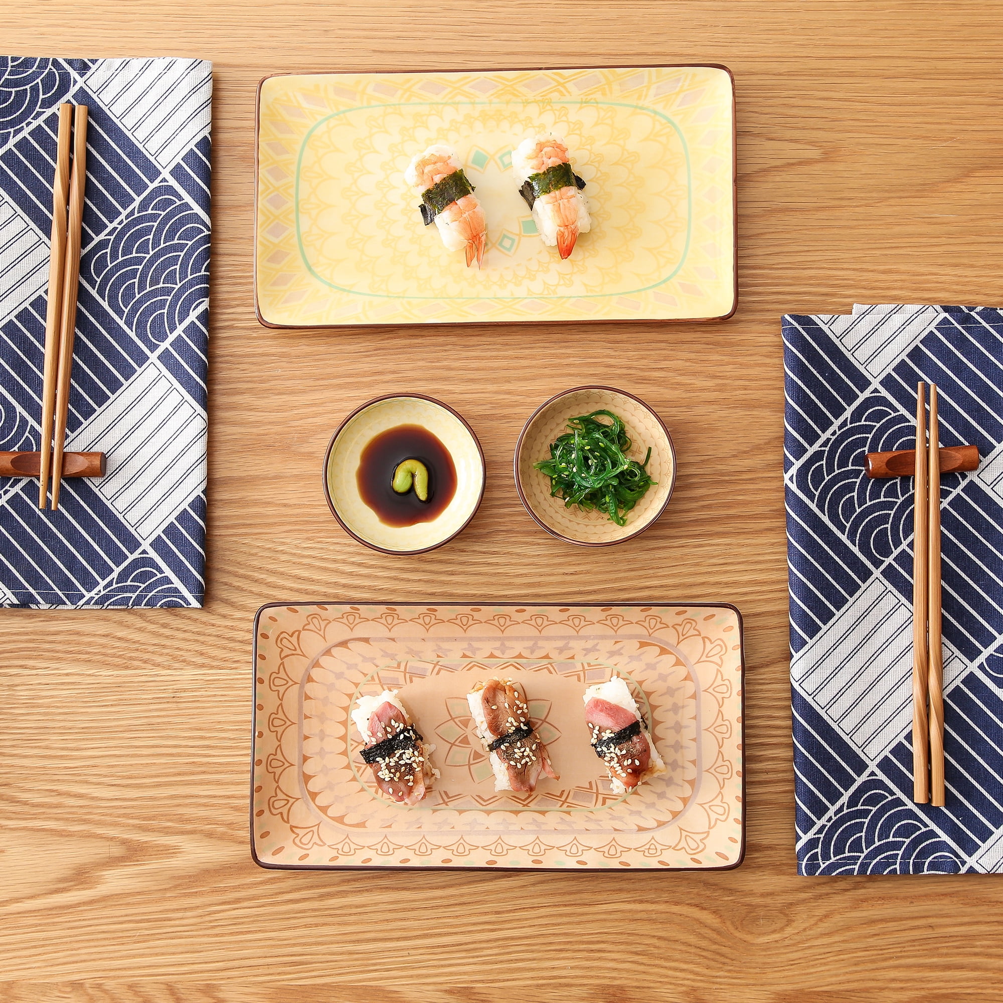 Food samples sushi 8 set realistic 2 Hand Towels & Mugs Japanese Restaurant Bar 