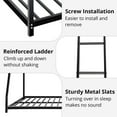thumbnail image 6 of Bunk Bed, Twin over Full Bunk Bed with Inclined Ladder & Safety Guardrail, Heavy Duty Metal Loft Bed for Teens Youths Adults, No Box Spring Needed, 6 of 9