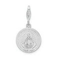 thumbnail image 1 of 925 Sterling Silver RH Miraculous Medal With Lobster Clasp Charm Pendant; for Adults and Teens; for Women and Men, 1 of 4
