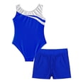 thumbnail image 4 of Alvivi Leotards for Girls Gymnastics Sleeveless Bodysuit with Shorts Ballet Dance Unitard Practice Outfits Royal Blue 14, 4 of 7