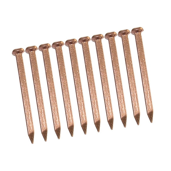 Siruishop 10 Pieces Hardware Copper Nails for DIY Hobbies Home Improvement Landscaping 50mm
