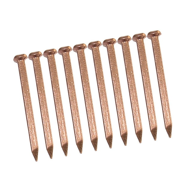 10 clavos de cobre para bricolaje, mejoras del hogar y paisajismo. 50mm