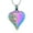 Colorful, variant on Rose Flower Heart Cremation Jewelry for Ashes Urn Necklace for Women Men Memorial Gift