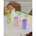 thumbnail image 6 of 6Pack Glass Cups with Lids and Straws, 16oz Stainless Steels Cups, Beer Cup, Iced Coffee Cups, Smoothie Cup, Sublimation Tumbler (Shiny Polished Finish, Sublimatable), 6 of 6