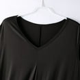 thumbnail image 4 of Fanxing Womens Nightgown Built in Bra Sleepwear Sleeveless Sleep Shirt V Neck Lace Nightshirts Black,XL, 4 of 6