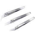 thumbnail image 2 of New Non Conductive Ceramic Tweezers IC SMD SMT Tweezers Heat Resistant 1000 Degree Hand Tools Pointed, 2 of 6