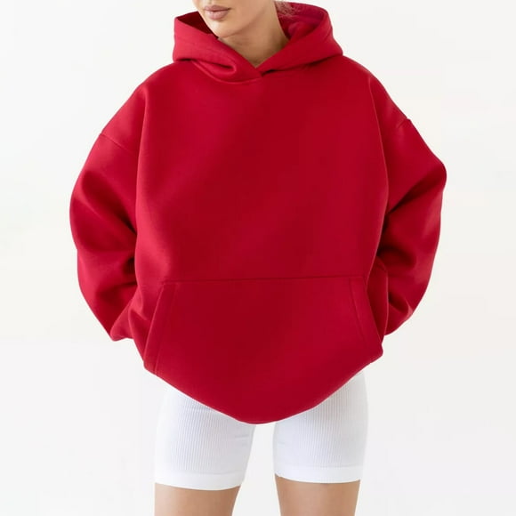IMENGL Hoodies oversized sweatshirts pullover, Red L, Size M-XL