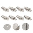 thumbnail image 4 of Shisuyan Retro Iron Hasps White 8Pcs 3.7In x 2In x 0.6In, 4 of 8