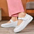 thumbnail image 2 of YOURDIARY Women's Hollow Nurse Shoes Breathable Platform Loafers Low Top for Driving Work, 2 of 5