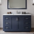 thumbnail image 2 of Wyndham Collection Miranda 54" Plywood Single Bathroom Vanity in Nickel/Blue, 2 of 6