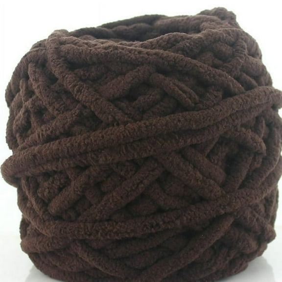 DIY Soft Chunky Knit Chenille Yarn, Velvet Blanket Yarn Crochet Knitting Yarn Craft Gift for Knit Rugs, Shawl, Shoes, Gloves, Clothes