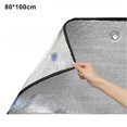 thumbnail image 1 of 1Pcs Window Heat Insulation Film Double-sided Aluminum Foil Thermal Insulation Film Sun Protection Film With Suction Cup, 1 of 5