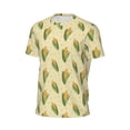 thumbnail image 6 of Wukai Yellow Corn Print Men's Short-Sleeved Mesh T-Shirt,Quick-Dry Short Sleeve Workout T-Shirt-X-Large, 6 of 8