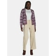 thumbnail image 2 of Time and Tru Women’s High Rise Corduroy Wide Leg Pants, Available in 28" and 30" Inseams, Sizes 2-22, 2 of 5