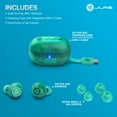 thumbnail image 5 of JLab GO Pop ANC Bluetooth Earbuds, Charging Case, Transparent Teal, 5 of 8