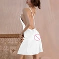 thumbnail image 4 of Linfrsh Lingerie for Women Silk Satin Nightgowns Soft Sexy Lingerie Dress Satin Chemise Sleepwear White,One Size, 4 of 7
