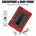 thumbnail image 7 of Galaxy Tab S6 Lite 10.4" Case 2020,Hybrid Shockproof Rugged Heavy Duty Full-Body Drop Protection Stand Kids Case with Shoulder Strap for Galaxy Tab S6 Lite 10.4" 2020 SM-P610/P615,Red+Black, 7 of 7