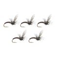 thumbnail image 1 of Kit de 5 moscas domésticas para pesca con mosca n. degree 12, señuelos artificiales de alta resistencia y fácil enganche., 1 of 9