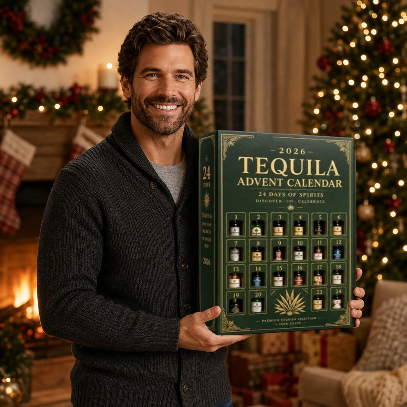 Tequila Advent Calendar 2026, 24 Days Christmas Countdown Calendar
