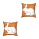thumbnail image 1 of Moyic Funda de almohada Estilo simple Dormitorio Suministro Ropa de cama Fundas de cojines Sofá Accesorio Varios patrones Estilos modernos ocho 21CR27 2piezas, 1 of 6